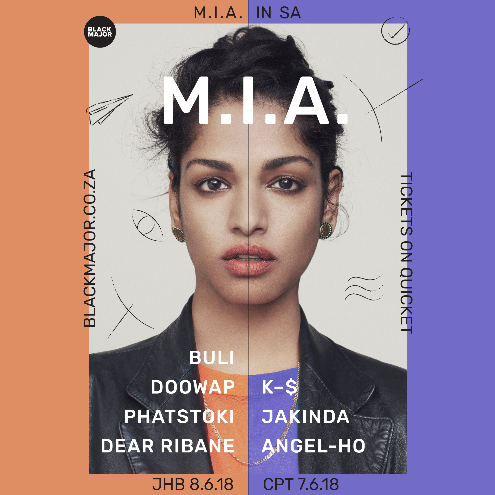 M.I.A comes to South Africa in June - Bubblegum Club