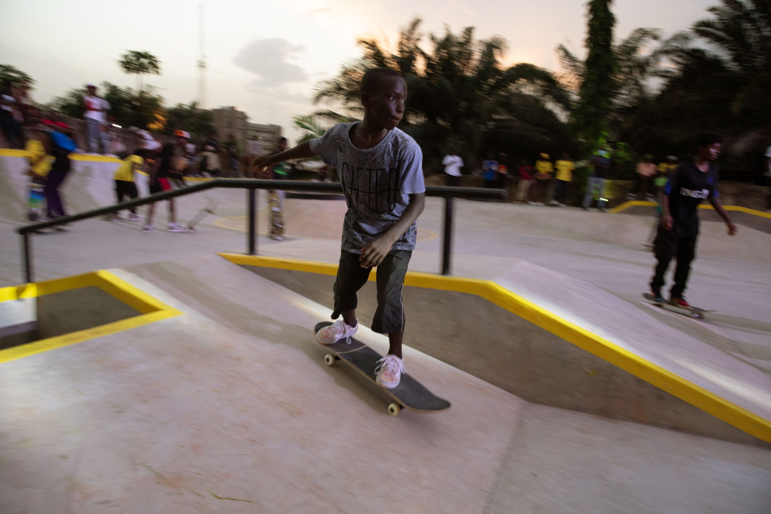 Little Ghanaian Boy Skating in Freedom Skatepark Ghana_Skatepark Built by Limbo Accra, Ghana