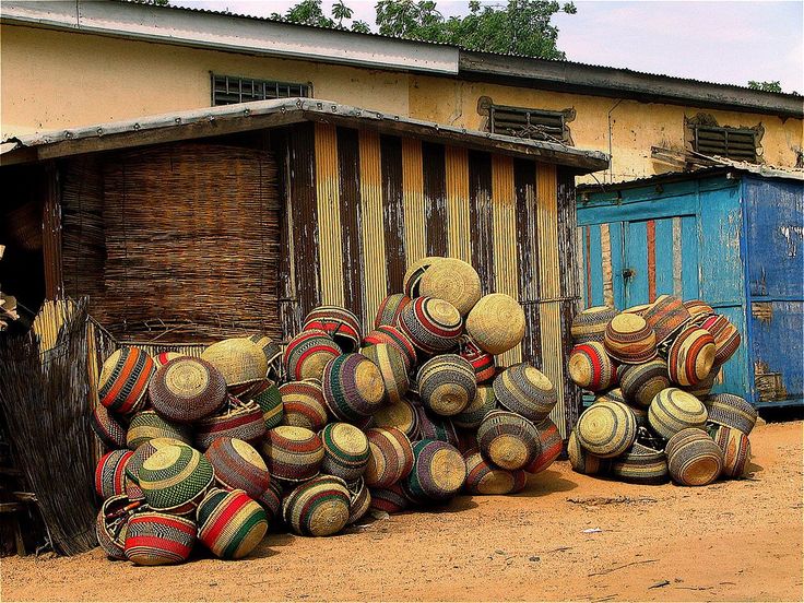 More than just Accra_Bolgatanga Market with Baskets